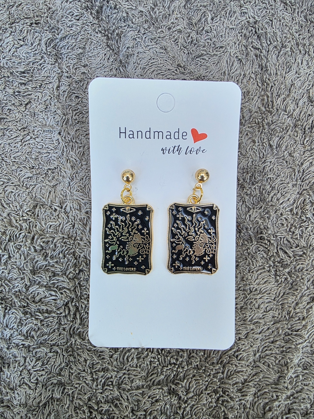 Halloween Earrings: Tarot and Ouija - The Lovers